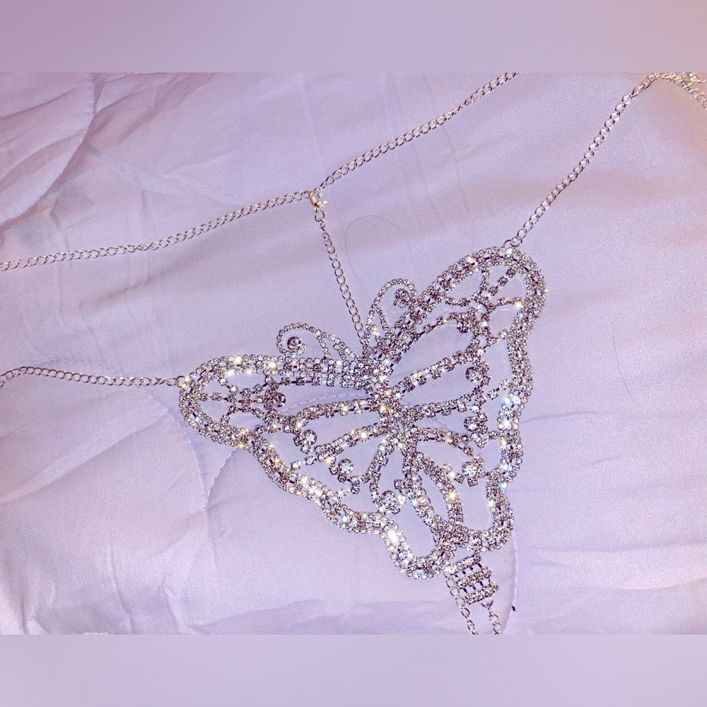 Alluring diamond butterfly bottom